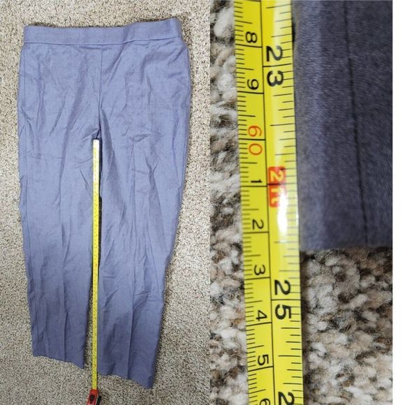 Theory Basic Pull On Pant Size 2 NWT Lavender Melange Sleek Flannel MRSP $345 - Picture 16 of 16